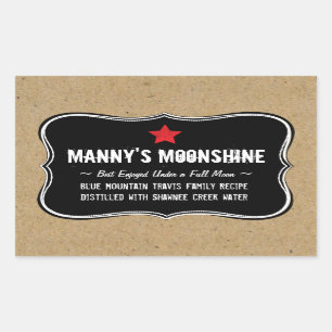 Holiday Home Brew or Moonshine Gift Label