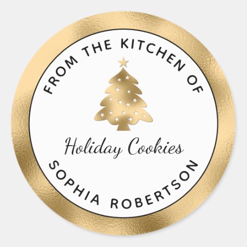 Holiday Homemade Gold From the Kitchen of Classic Round Sticker