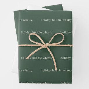 Holiday Hoobie Whatty Christmas Funny Movie Xmas Wrapping Paper Sheets