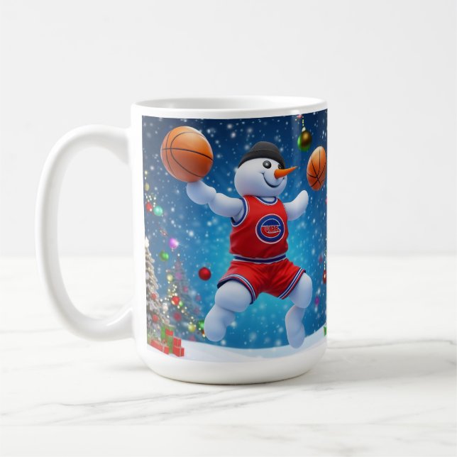 Holiday Hoops Coffee Mug (Left)