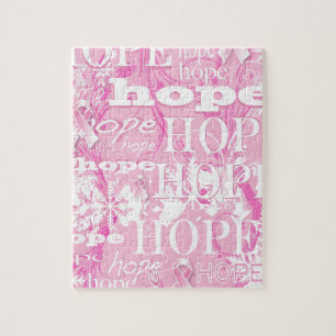 Holiday Hope Breast Cancer Awareness Products Jigsaw Puzzle