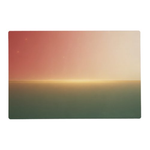 Holiday Horizon Glow Gradient Christmas  Placemat