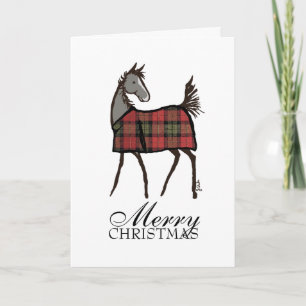 Holiday Horse Foal with Blanket Christmas Card