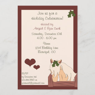 Holiday Horse Party Invitation