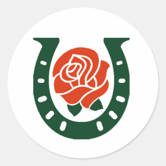 Holiday horseshoe sticker