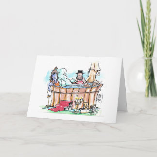 Holiday Hot Tub Card