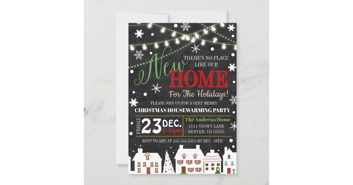 Holiday Housewarming Party Invitation Zazzle