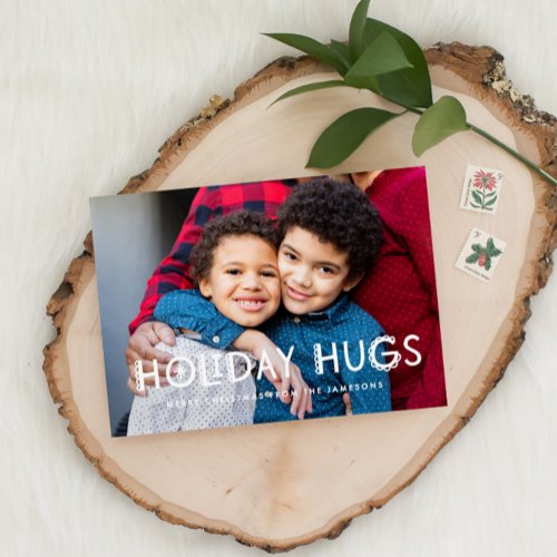 Holiday Hugs Photo Card