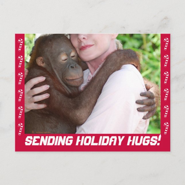 Holiday Hugs postcard (Front)