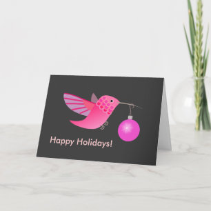 Holiday Hummingbird Card