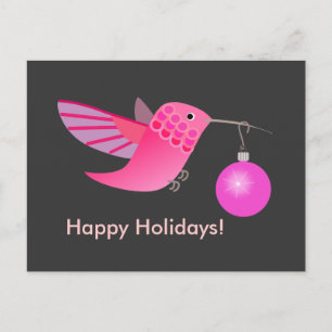 Holiday Hummingbird Postcard