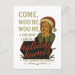 Holiday Humor - Shakespeare quote Postcard
