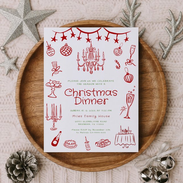 Holiday Illustrations Work Party Invites (Creator Uploaded)