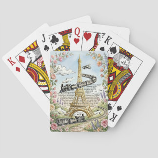 Holiday in Paris, Cards, Eiffel Tower, French Art Poker Cards
