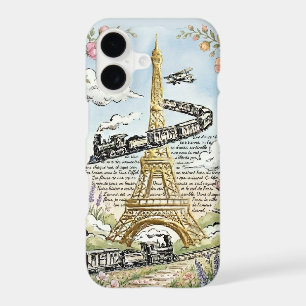 Holiday in Paris, Eiffel Tower, French Art iPhone 17 Case