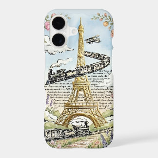 Holiday in Paris, Eiffel Tower, French Art iPhone 17 Case