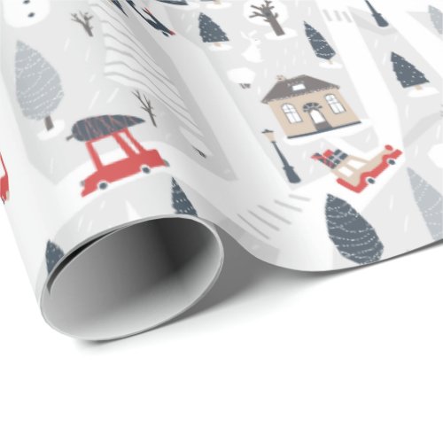 Holiday in the City Christmas Wrapping Paper