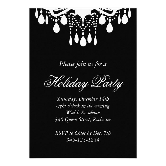 Holiday Invitation Grand Ballroom (black)