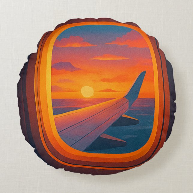 Holiday is round pillow (Front)