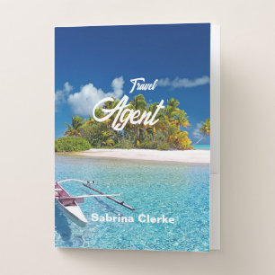Holiday island custom name pocket folder