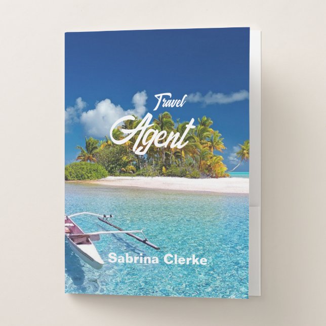 Holiday island custom name pocket folder (Front)