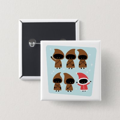 Holiday Jawa Santa Claus Button