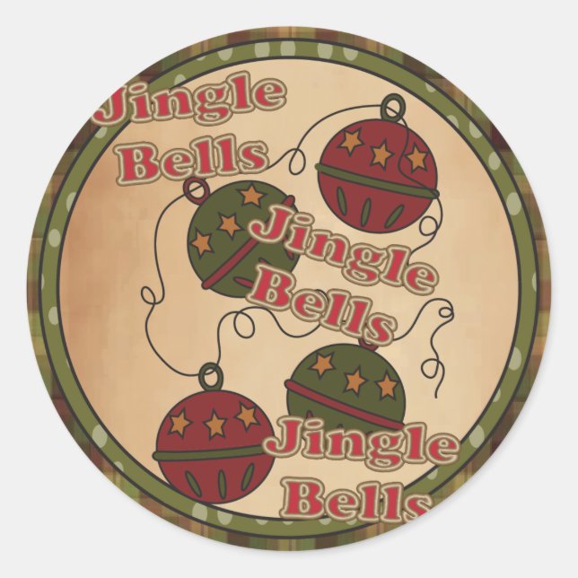 Holiday Jingle Bell Stickers (Front)