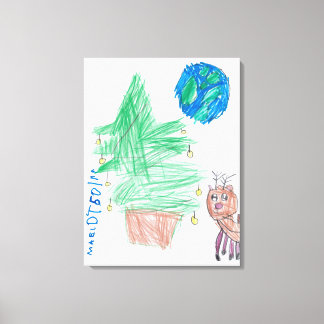 Holiday Joy: A Child's Vision of Christmas Magic Canvas Print