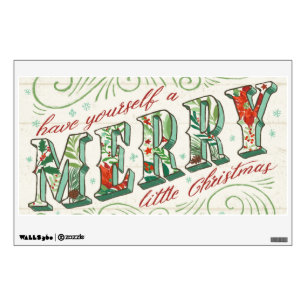 Holiday Joy Merry Little Christmas Wall Decal