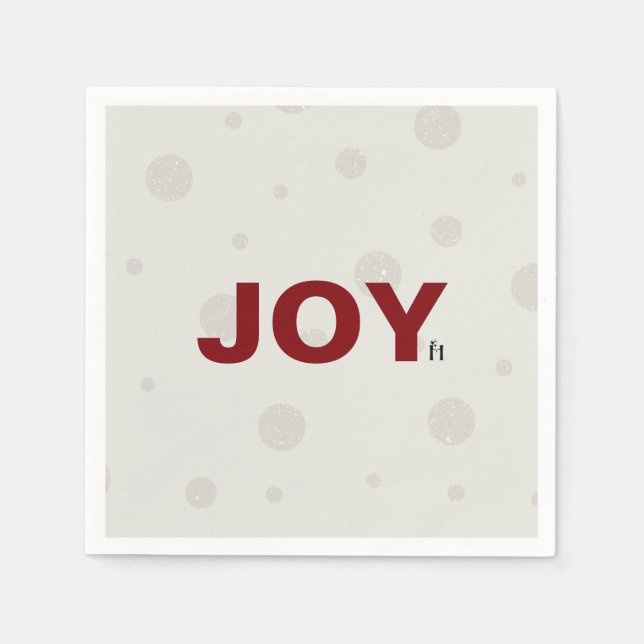 HOLIDAY JOY PAPERPLATES PAPER PLATES NAPKINS (Front)