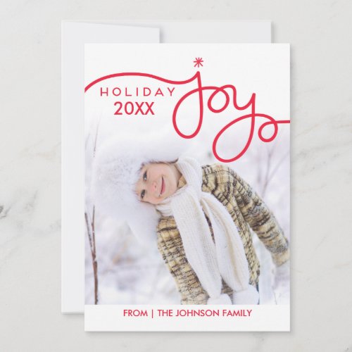 Holiday Joy Photo Cards _ Red