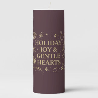 Holiday Joy Pillar Candle