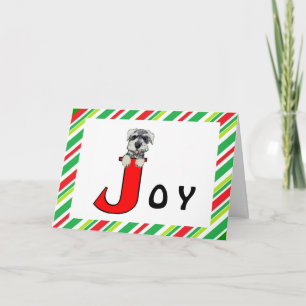 Holiday Joy Schnauzer Card