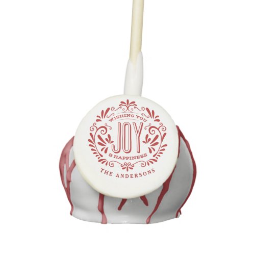 HOLIDAY JOY STYLISH CHALK ART CUSTOM CAKE POPS