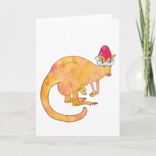Holiday Kangaroo Card