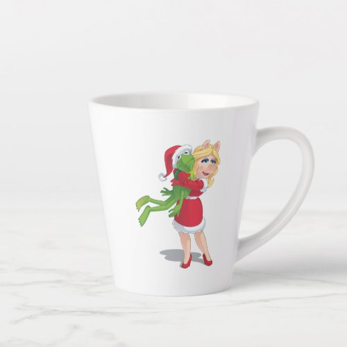 Holiday Kermit and Miss Piggy Latte Mug