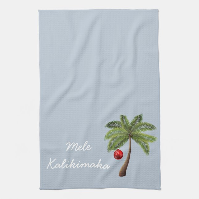 Holiday Kitchen Towel-Mele Kalikimaka Kitchen Towel (Vertical)