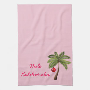 Holiday Kitchen Towel-Mele Kalikimaka Towel