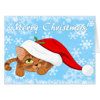 Holiday Kitten Big Card