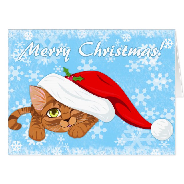 Holiday Kitten Big Card (Front Horizontal)