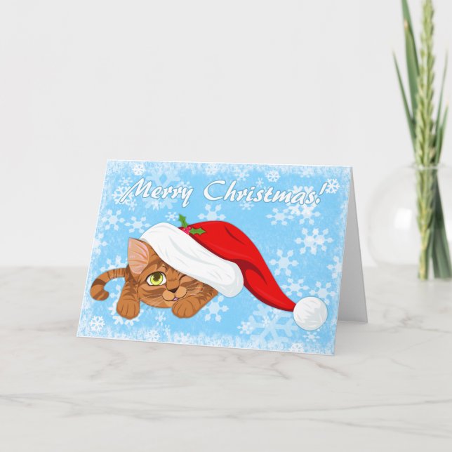 Holiday Kitten Card (Front)