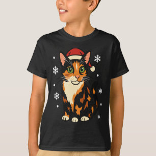 Holiday Kitten Cute Christmas Cat Design Uni Long  T-Shirt