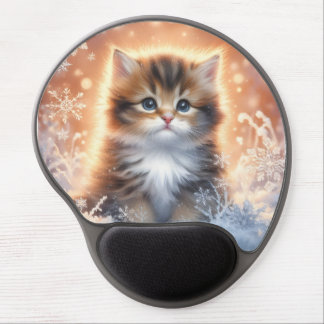 Holiday Kitten Gel Mouse Pad