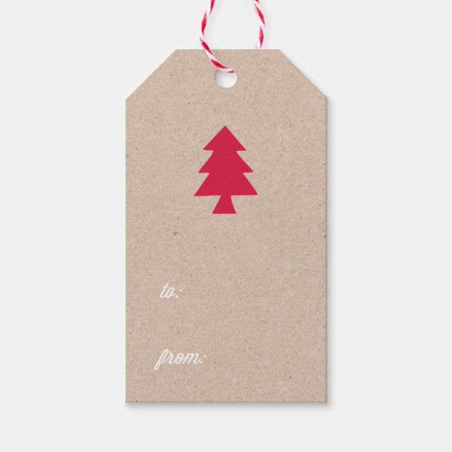 Holiday Kraft Gift Tags (Front)