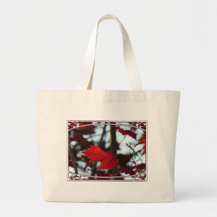 Holiday Leaves Large Tote Bag
