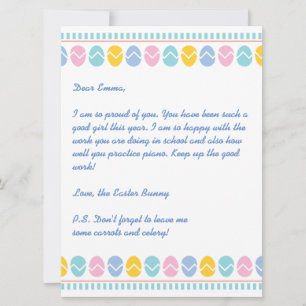 Holiday Letter from the Easter Bunny