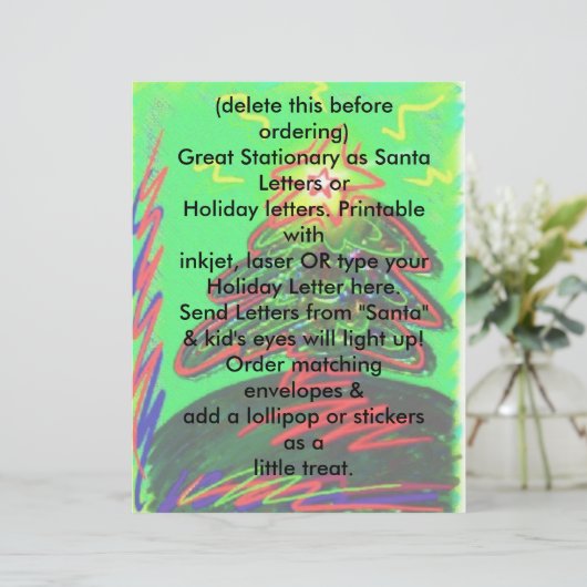 Holiday Letterhead Letter Christmas (Standing Front)