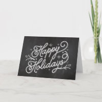 Holiday Lettering Greeting Card - Happy Holidays