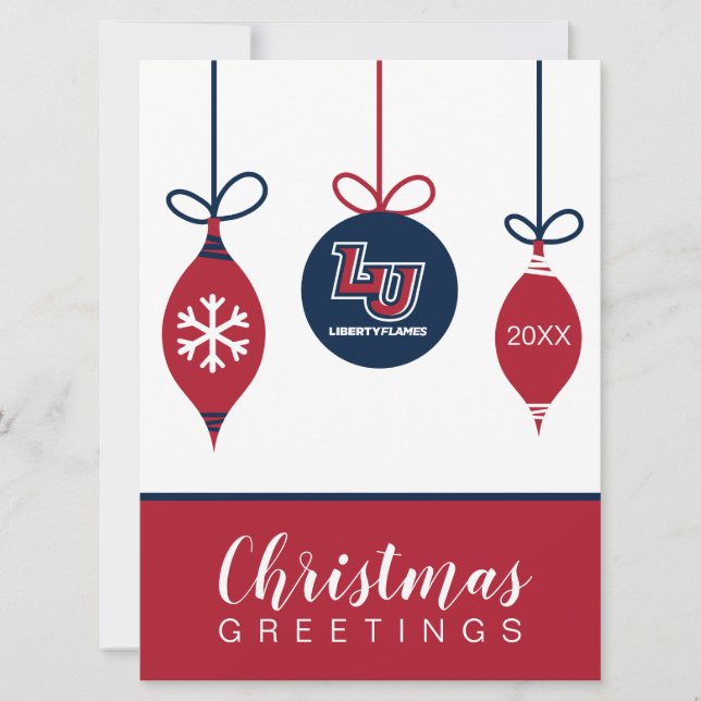 Holiday | Liberty Flames Letters Card (Front)
