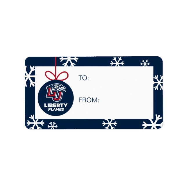 Holiday | Liberty Flames Letters Label (Front)